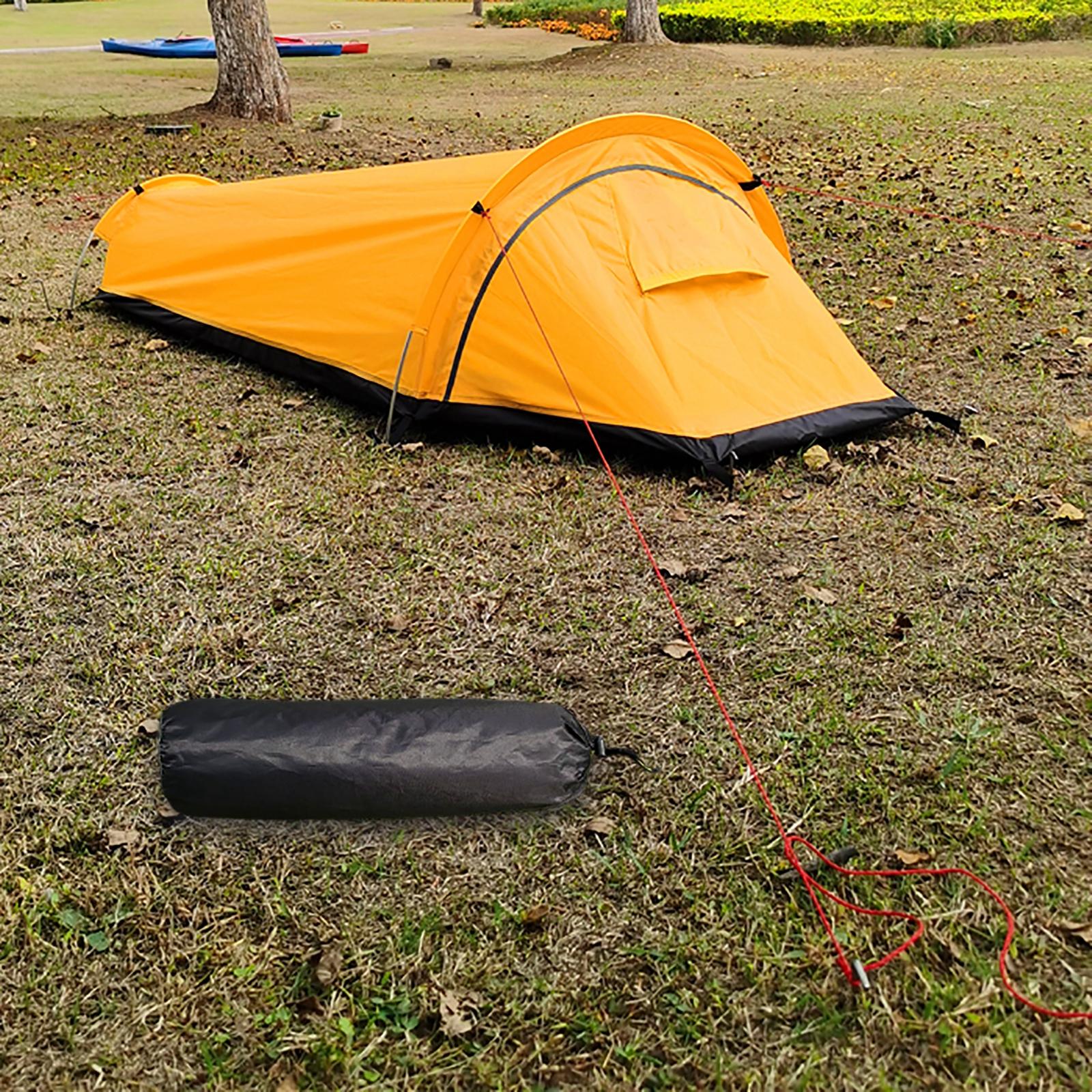 Cheap Goat Tents Portable Camping Tent Waterproof 1 Person  Shelter easy  Windproof for Fishing Hiking Mountaineering Outdoor Activities Beach   
